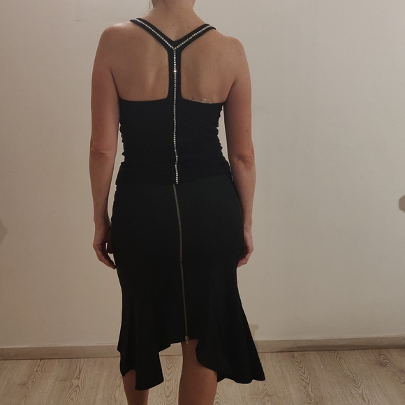 Christinaeffe Tops - Christinaeffe Black Rhinestones decorated top